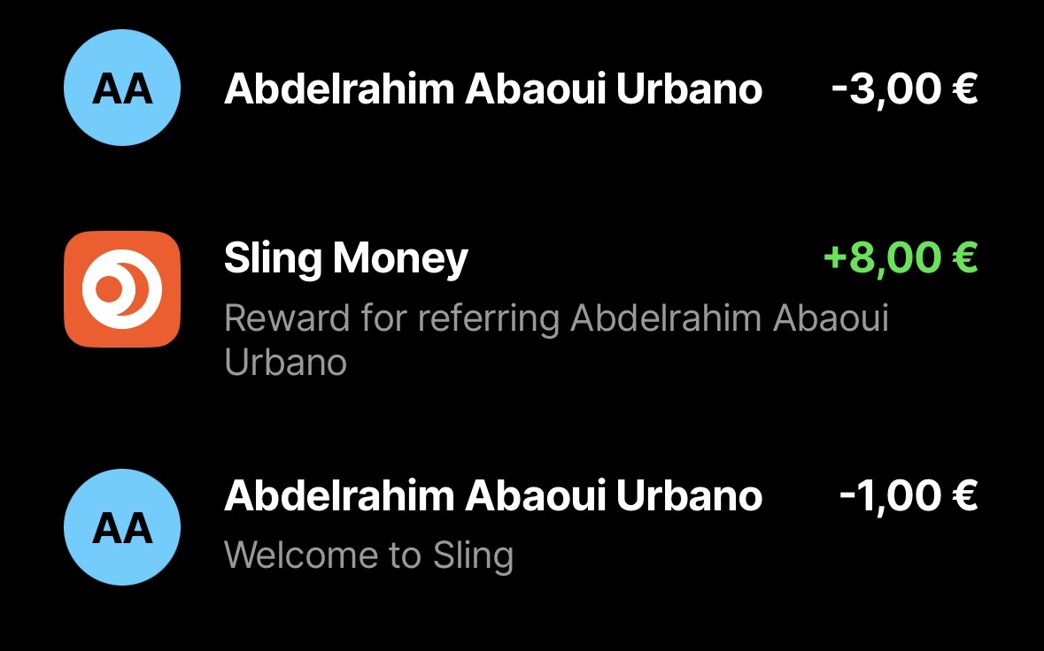 Comprobante de pago Sling